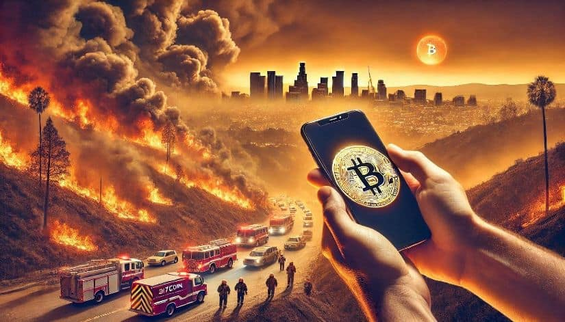 top crypto platform that donated to the California wildfires